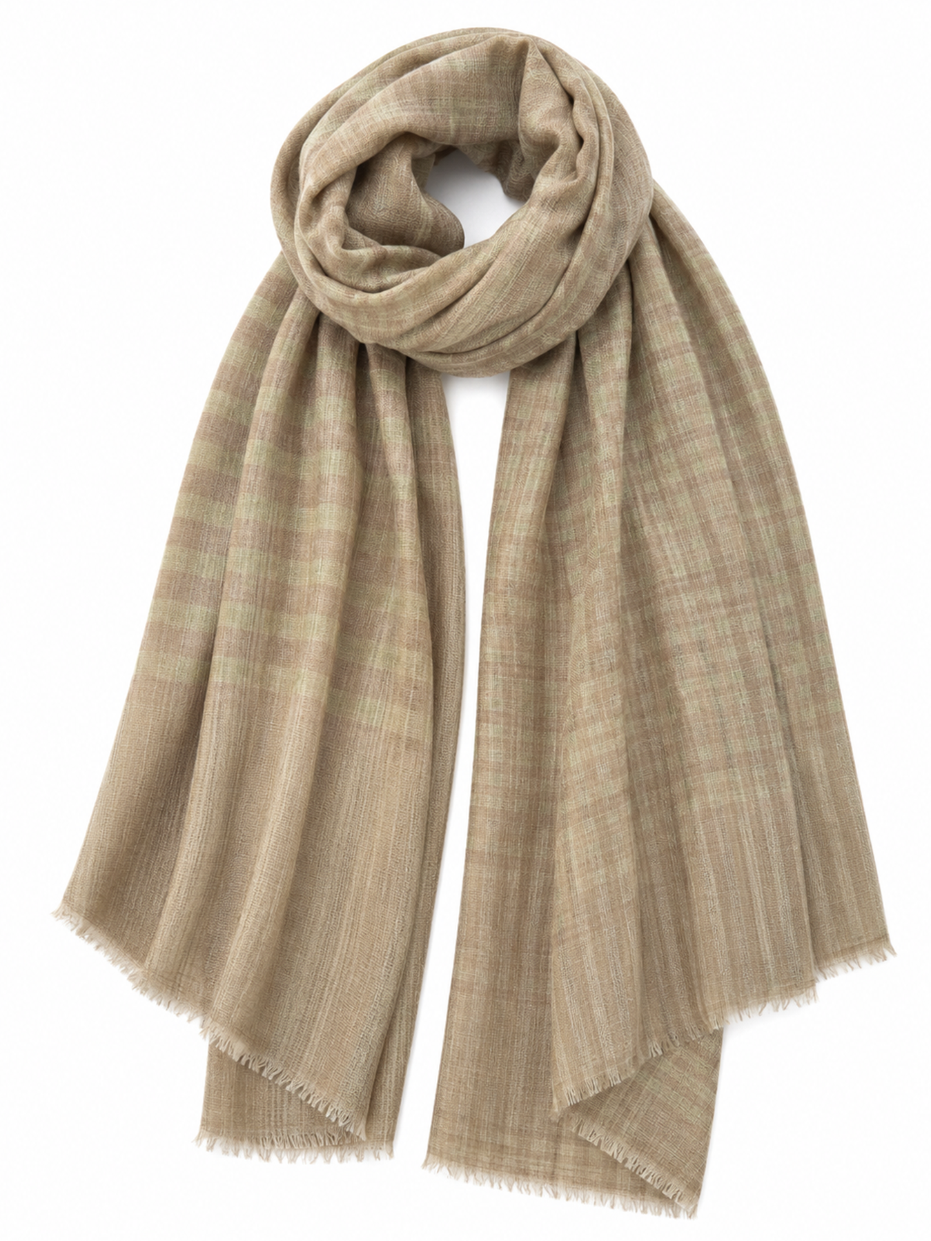 Desert Sage Reversible Check Stole