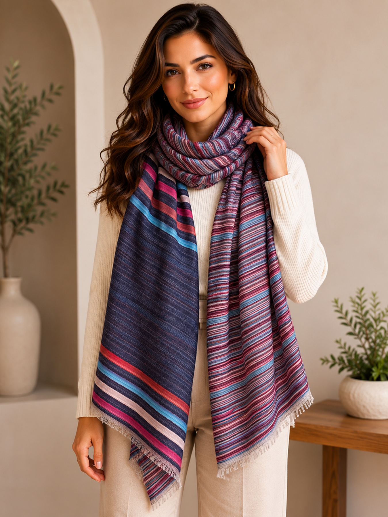 Twilight Stripe Reversible Stole Twilight Stripe Reversible Stole