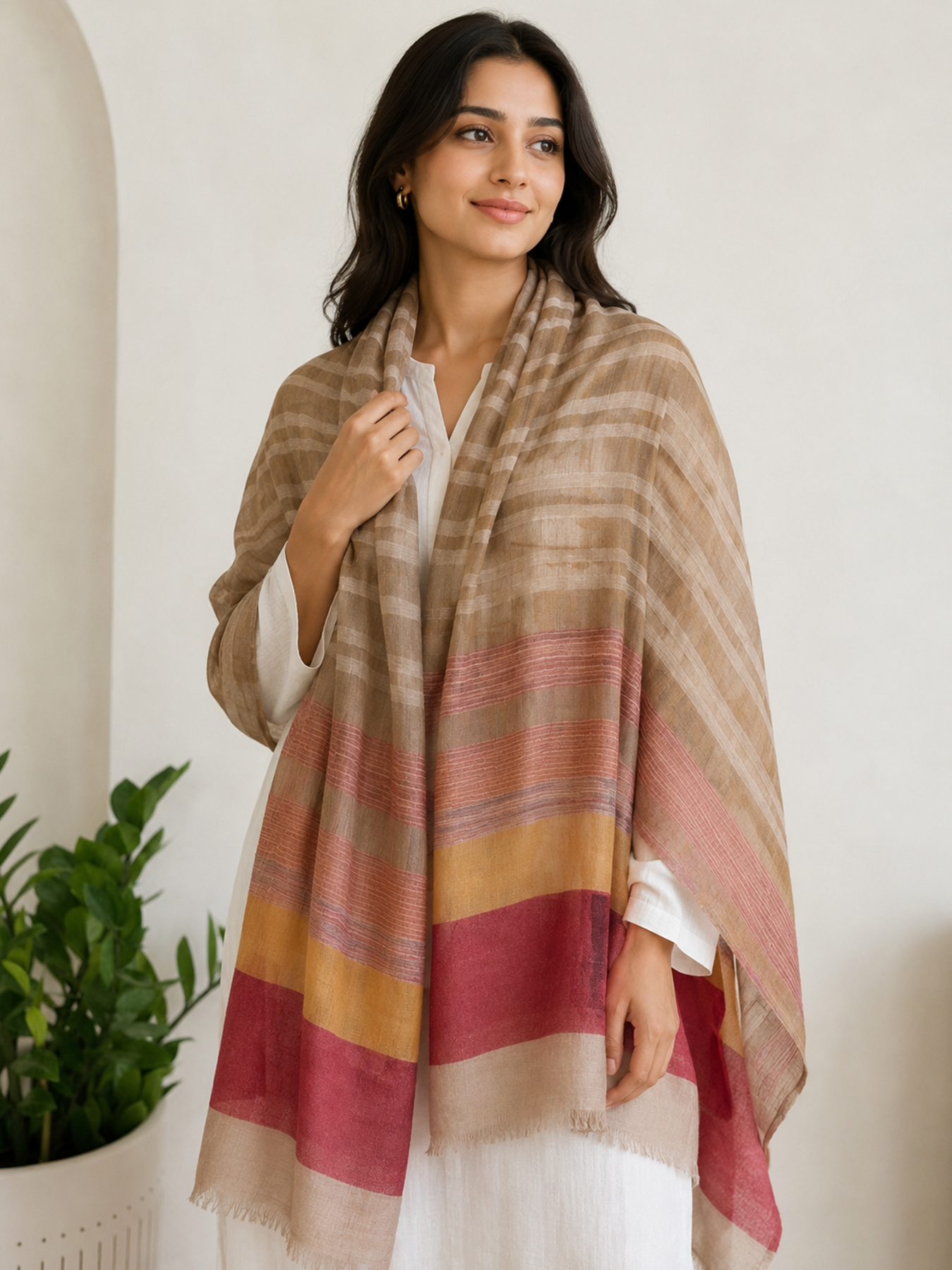 Sunset Meadow Stripe Stole Sunset Meadow Stripe Stole